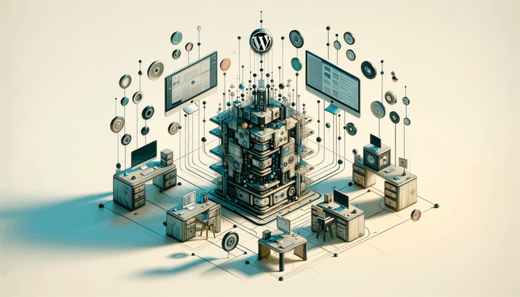 An abstract representation of a digital ecosystem