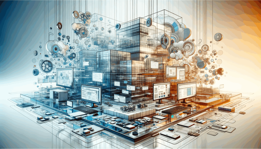 An abstract representation of a decoupled web architecture