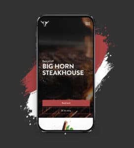 Mediabooster Norge - moderne webdesign - Big Horn Steakhouse