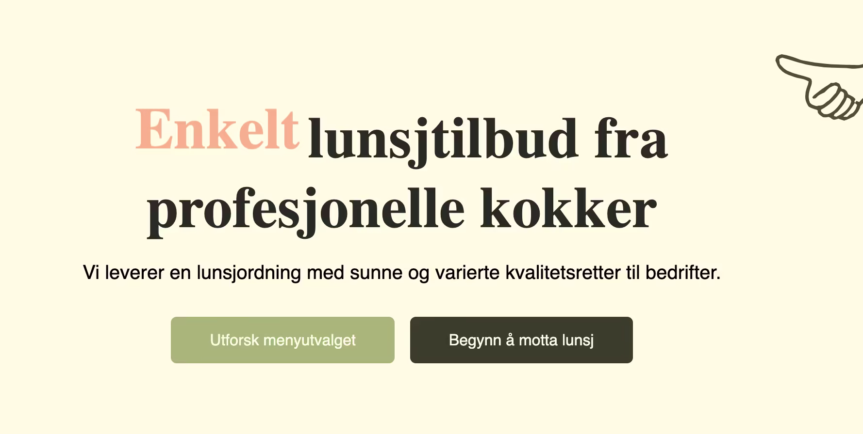 Lunsjkokkene lanserte en lynrask Headless WordPress-side