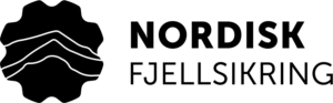 Nordisk Fjellsikring logo - svart uten farge